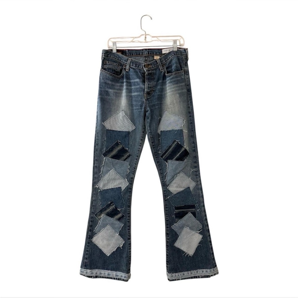 Abercrombie & Fitch Denim Jeans with Leather Patch